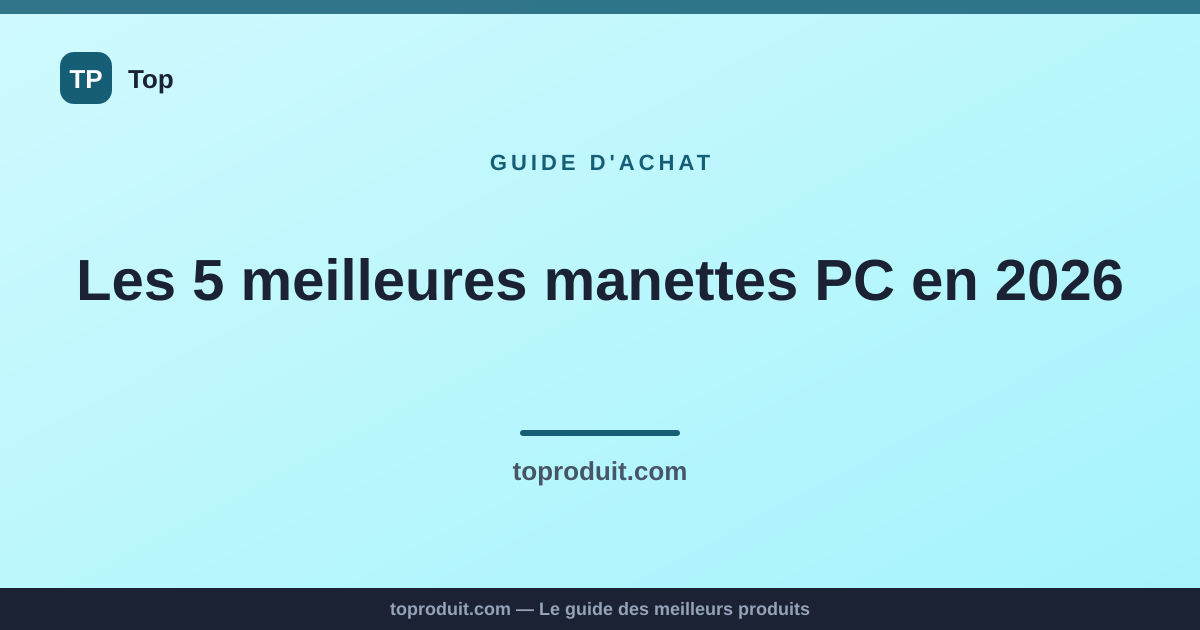 Les 5 meilleures manettes PC en 2026