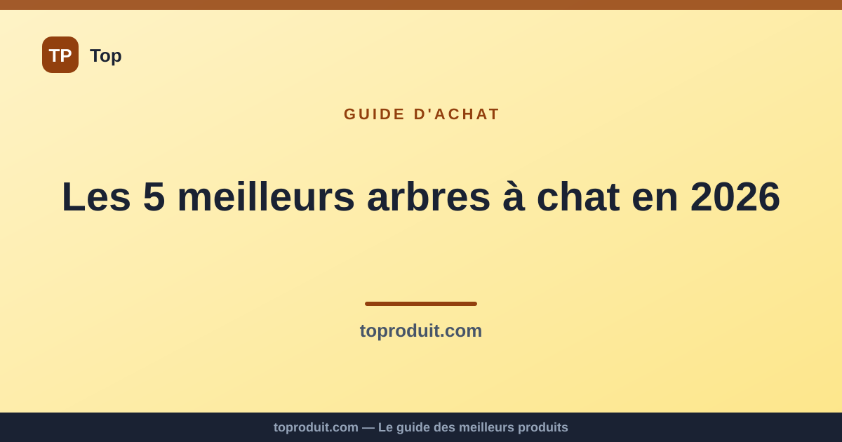 Les 5 meilleurs arbres à chat en 2026