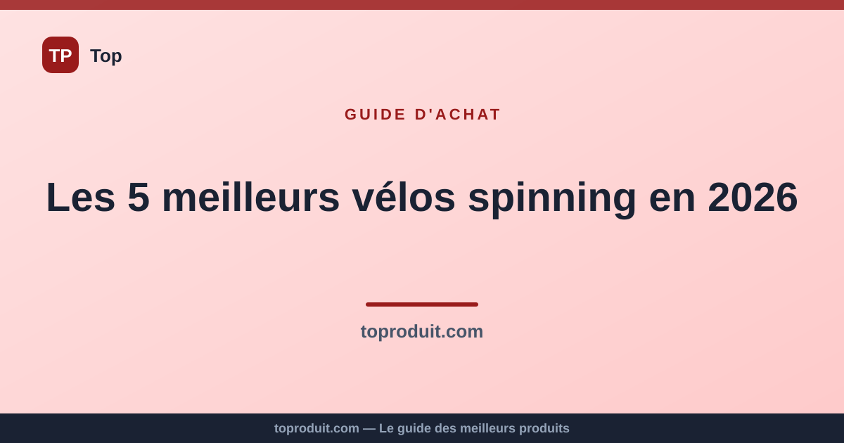 Les 5 meilleurs vélos spinning en 2026